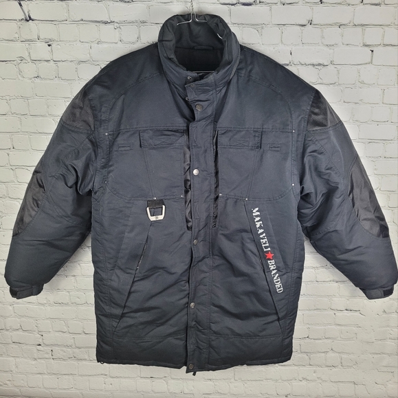MAKAVELI BRANDED by TUPAC SHAKUR | down feather fill parka winter jacket - Picture 2 of 11